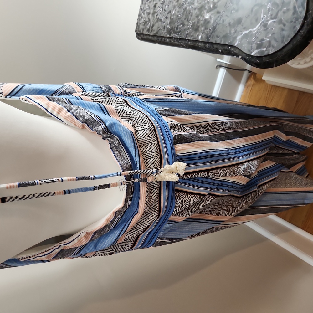 Venus Size 1x Multi Color Aztec Design Halter Tie… - image 7